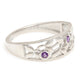 Silberring mit brasilianischem Amethyst