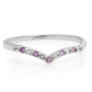 Silberring mit brasilianischem Amethyst und weißem Topas