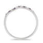 Silberring mit brasilianischem Amethyst und weißem Topas