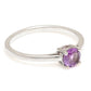 Silberring mit brasilianischem Amethyst