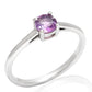 Silberring mit brasilianischem Amethyst