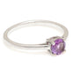 Silberring mit brasilianischem Amethyst