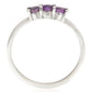 Silberring mit brasilianischem Amethyst