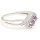 Silberring mit brasilianischem Amethyst und weißem Topas