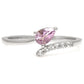 Silberring mit brasilianischem Amethyst und weißem Topas