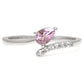 Silberring mit brasilianischem Amethyst und weißem Topas