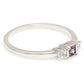 Silberring mit brasilianischem Amethyst und weißem Topas