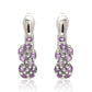 Silberohrringe mit brasilianischem Amethyst