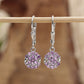 Silberohrringe mit brasilianischem Amethyst