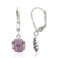 Silberohrringe mit brasilianischem Amethyst