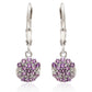 Silberohrringe mit brasilianischem Amethyst