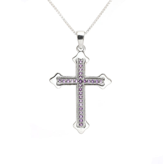 Silberanhänger mit brasilianischem Amethyst