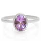 Silberring mit brasilianischem Amethyst