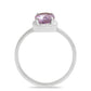Silberring mit brasilianischem Amethyst