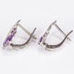 Silberohrringe mit brasilianischem Amethyst