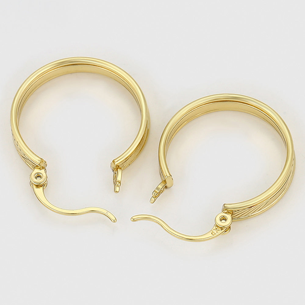 Ohrringe aus goldplattierter Legierung 7 