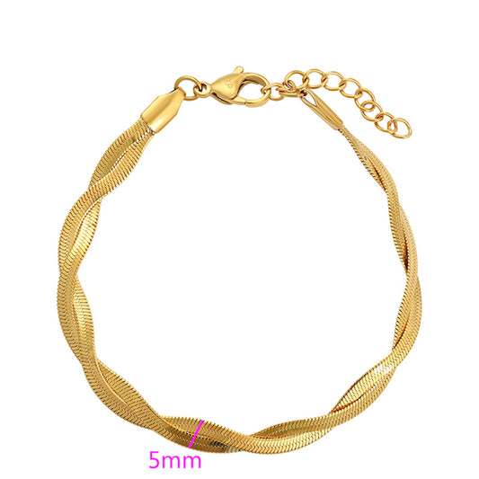 Armband aus goldplattiertesr Legierung