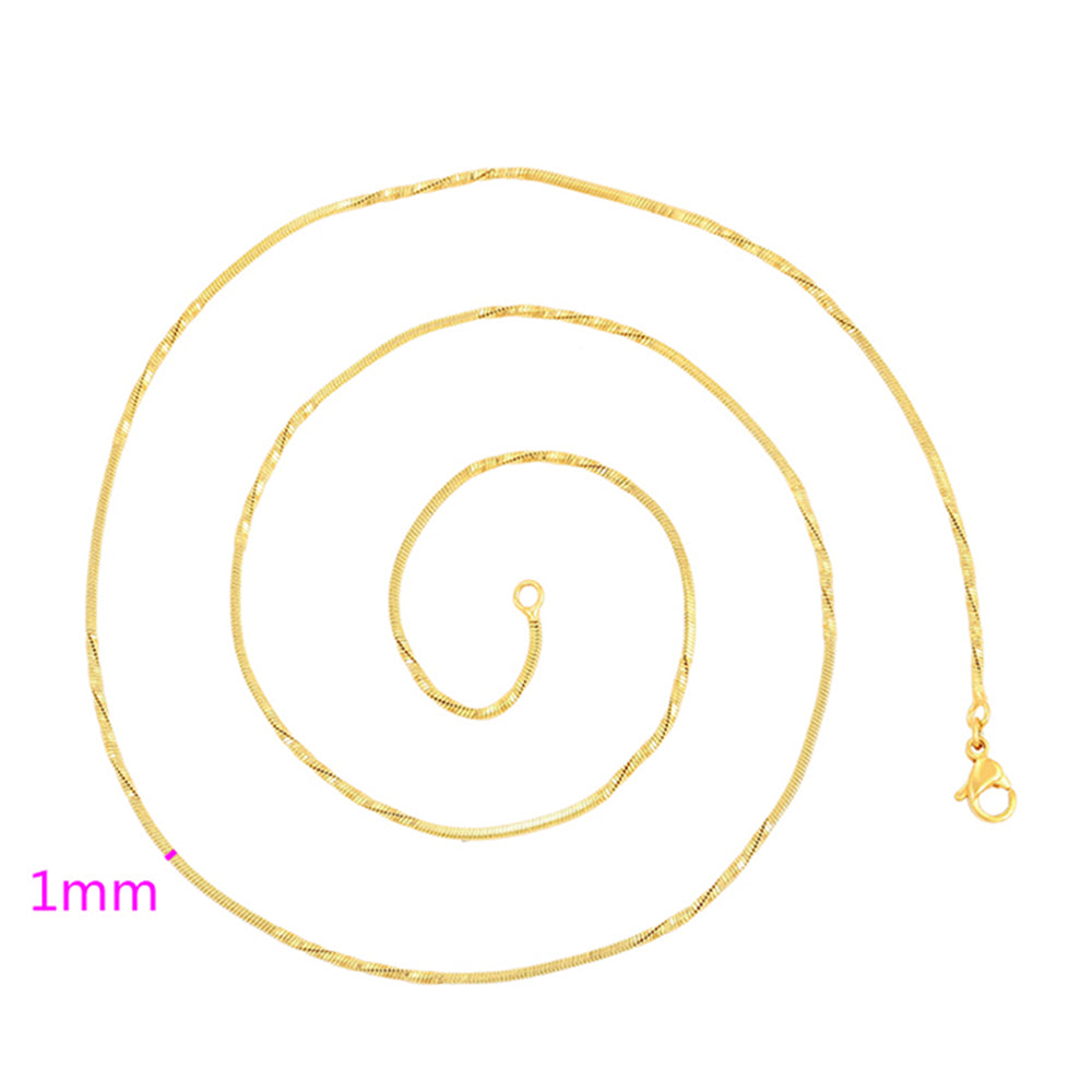 Halskette aus goldplattierter Legierung 3 