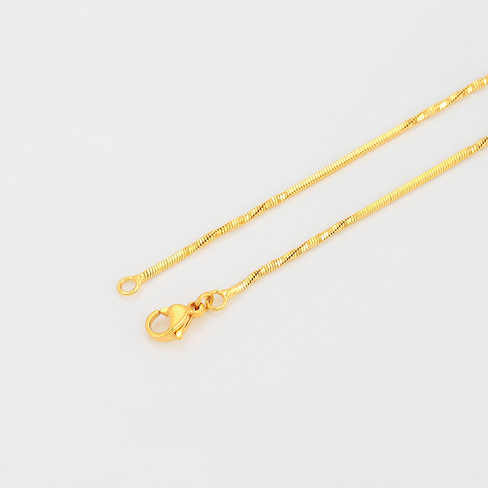 Halskette aus goldplattierter Legierung 5 