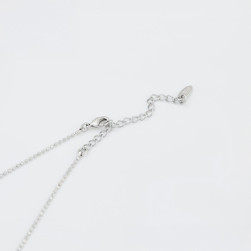 Halskette aus goldplattierter Legierung mit rosafarbenem Emporia® Kristall 7 