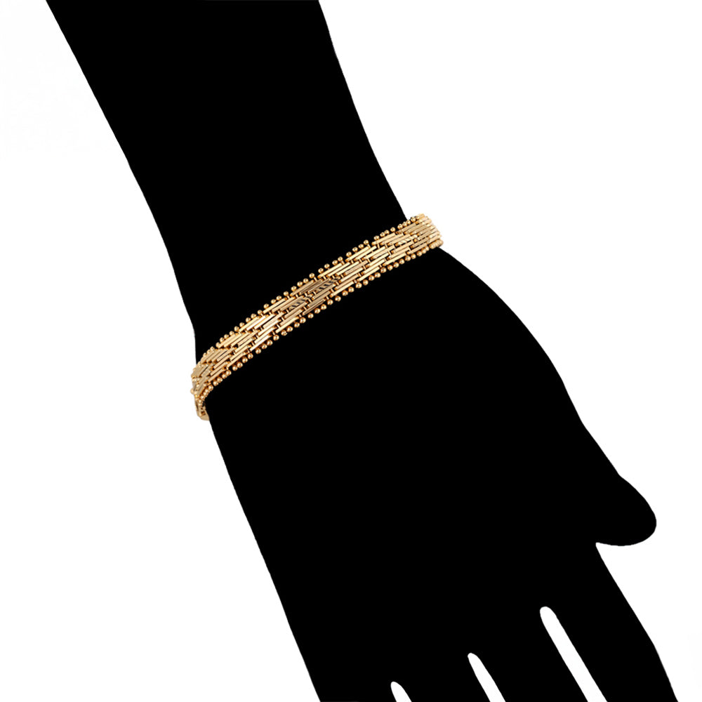 Armband aus goldplattiertesr Legierung 8 