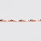 Armband aus goldplattiertesr Legierung mit purpurfarbenem Emporia® Kristall