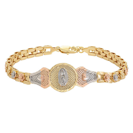 Armband aus goldplattiertesr Legierung mit weißem Emporia® Kristall
