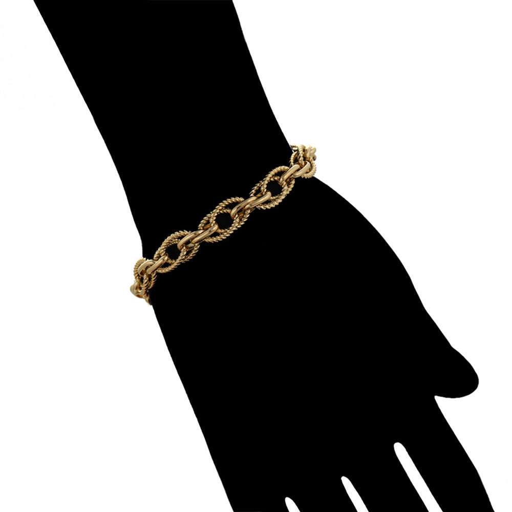 Armband aus goldplattiertesr Legierung 8 