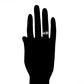 Ring aus goldplattierterr Legierung mit weißem Emporia® Kristall