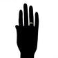 Ring aus goldplattierterr Legierung mit Glasperle und grünem Emporia® Kristall