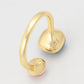 Ring aus goldplattierterr Legierung mit purpurfarbenem Emporia® Kristall und blauem Emporia®-Kristall