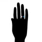 Ring aus goldplattierterr Legierung mit purpurfarbenem Emporia® Kristall und blauem Emporia®-Kristall