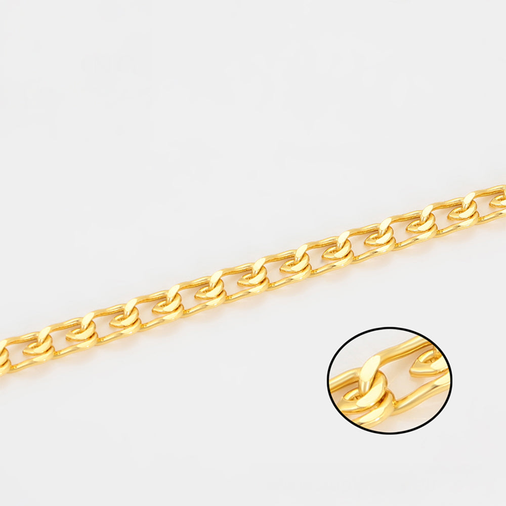 Halskette aus goldplattierter Legierung 4 