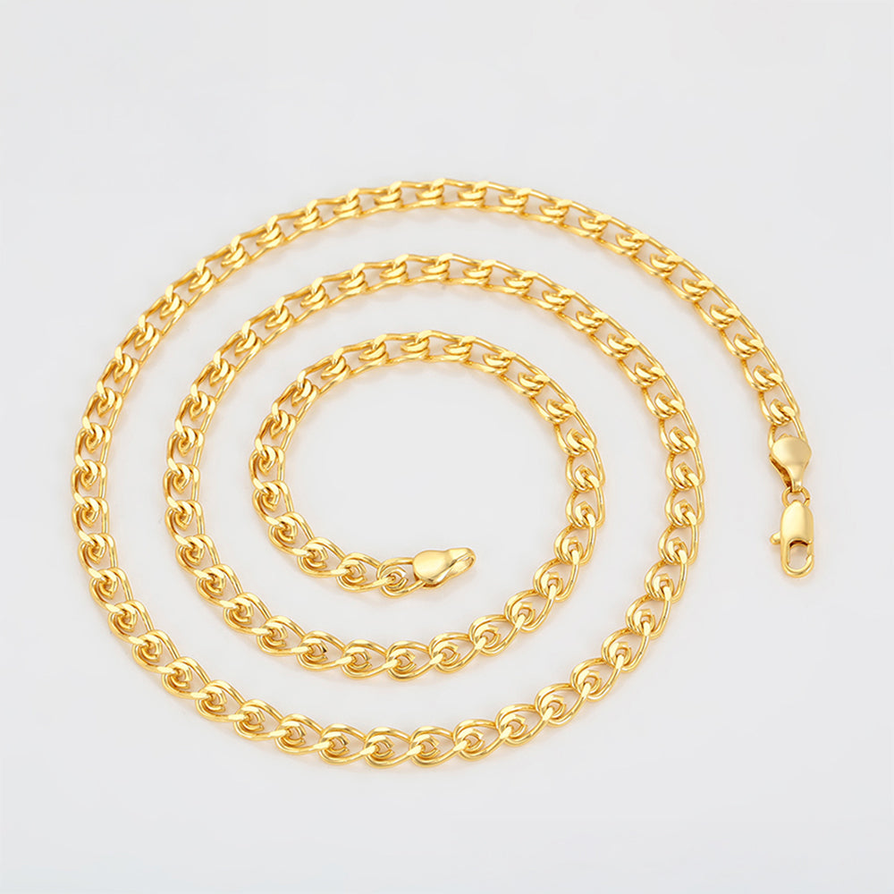 Halskette aus goldplattierter Legierung 5 