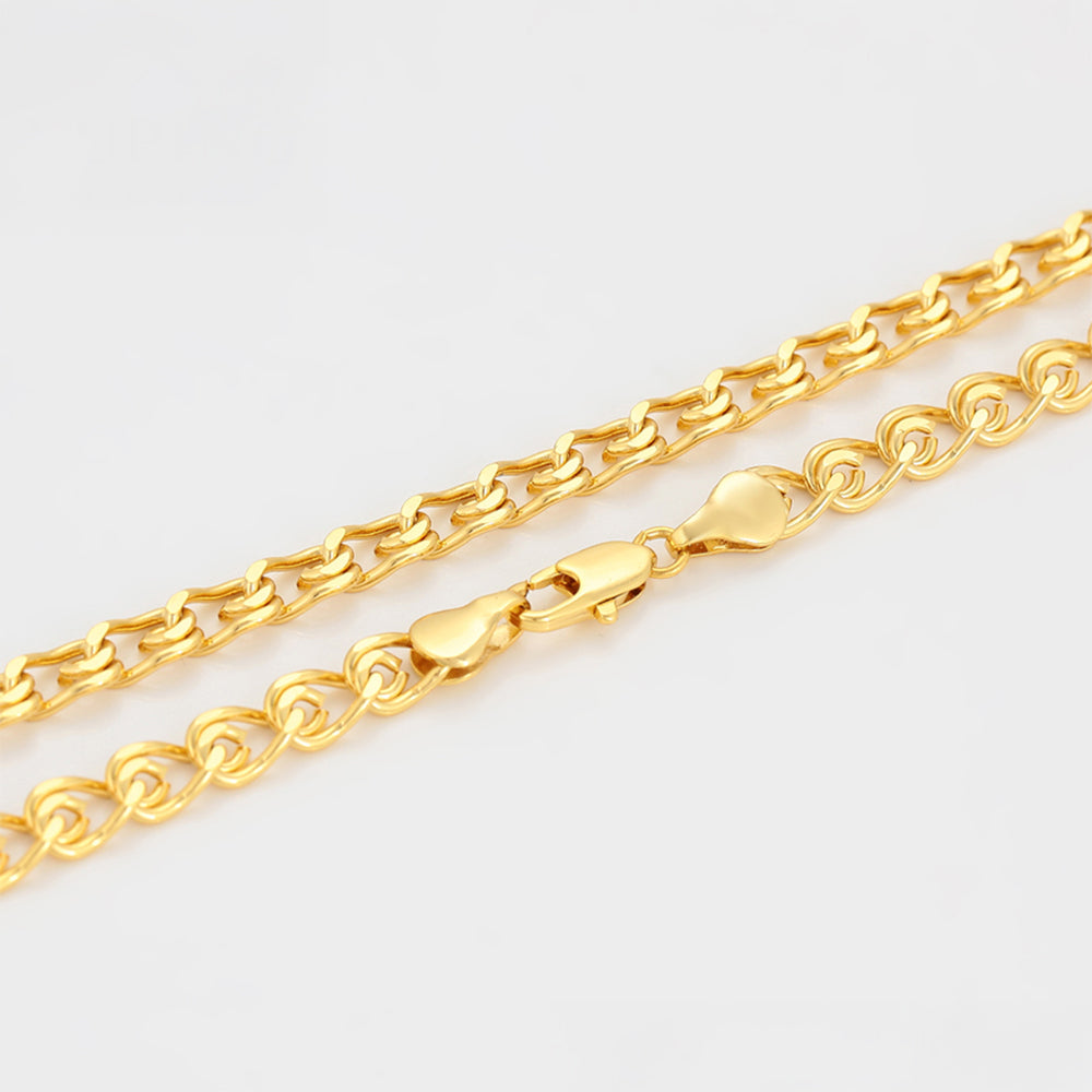 Halskette aus goldplattierter Legierung 7 