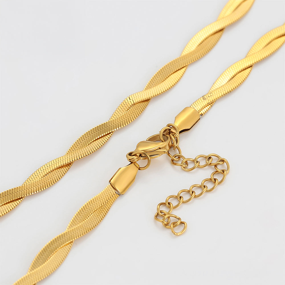 Halskette aus goldplattierter Legierung