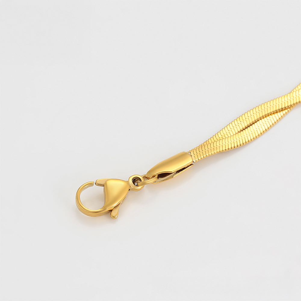 Halskette aus goldplattierter Legierung