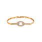 Armband aus goldplattiertesr Legierung mit weißem Emporia® Kristall