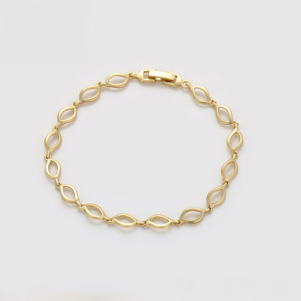Armband aus goldplattiertesr Legierung 8 
