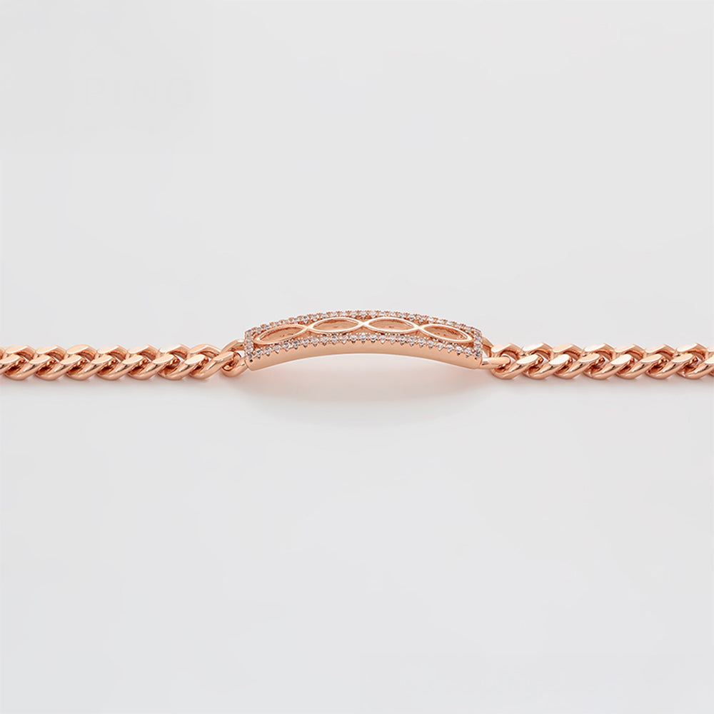 Armband aus goldplattiertesr Legierung mit weißem Emporia® Kristall