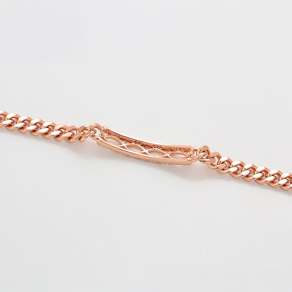 Armband aus goldplattiertesr Legierung mit weißem Emporia® Kristall