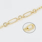 Armband aus goldplattiertesr Legierung
