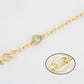 Armband aus goldplattiertesr Legierung mit weißem Emporia® Kristall