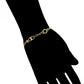 Armband aus goldplattiertesr Legierung mit weißem Emporia® Kristall