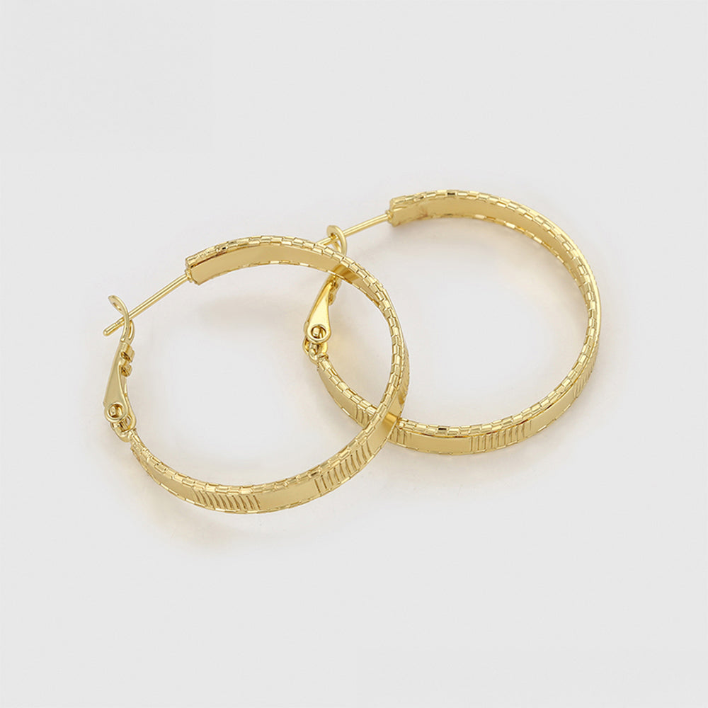 Ohrringe aus goldplattierter Legierung