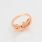 Ring aus goldplattierterr Legierung mit weißem Emporia® Kristall