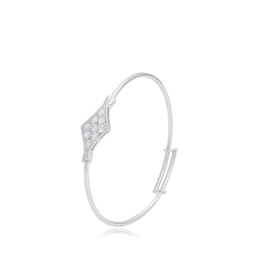 Armband aus goldplattiertesr Legierung mit weißem Emporia® Kristall