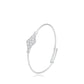 Armband aus goldplattiertesr Legierung mit weißem Emporia® Kristall