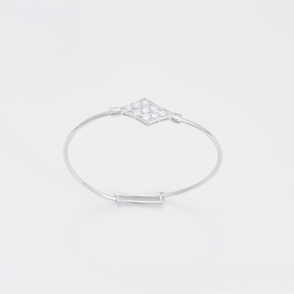 Armband aus goldplattiertesr Legierung mit weißem Emporia® Kristall