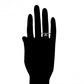 Ring aus goldplattierterr Legierung mit weißem Emporia® Kristall
